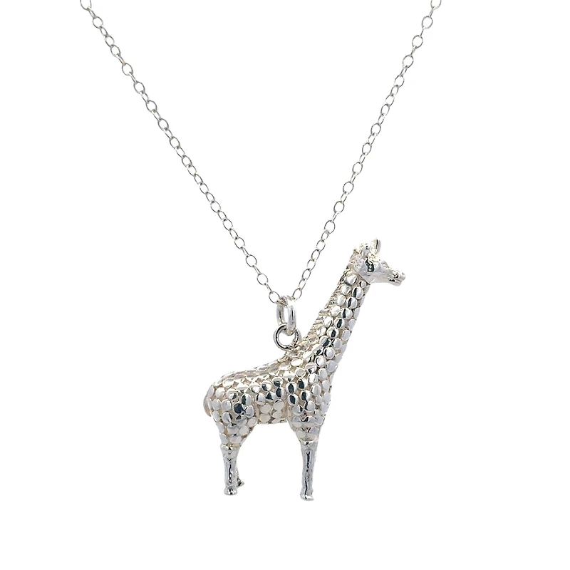 Giraffe Silver Necklace