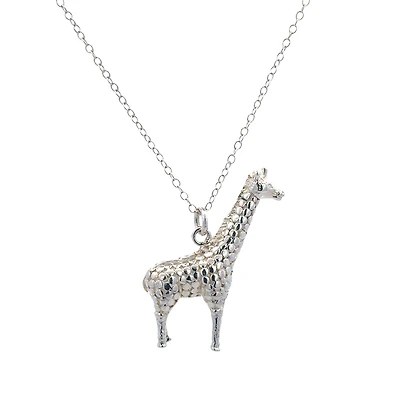 Giraffe Silver Necklace