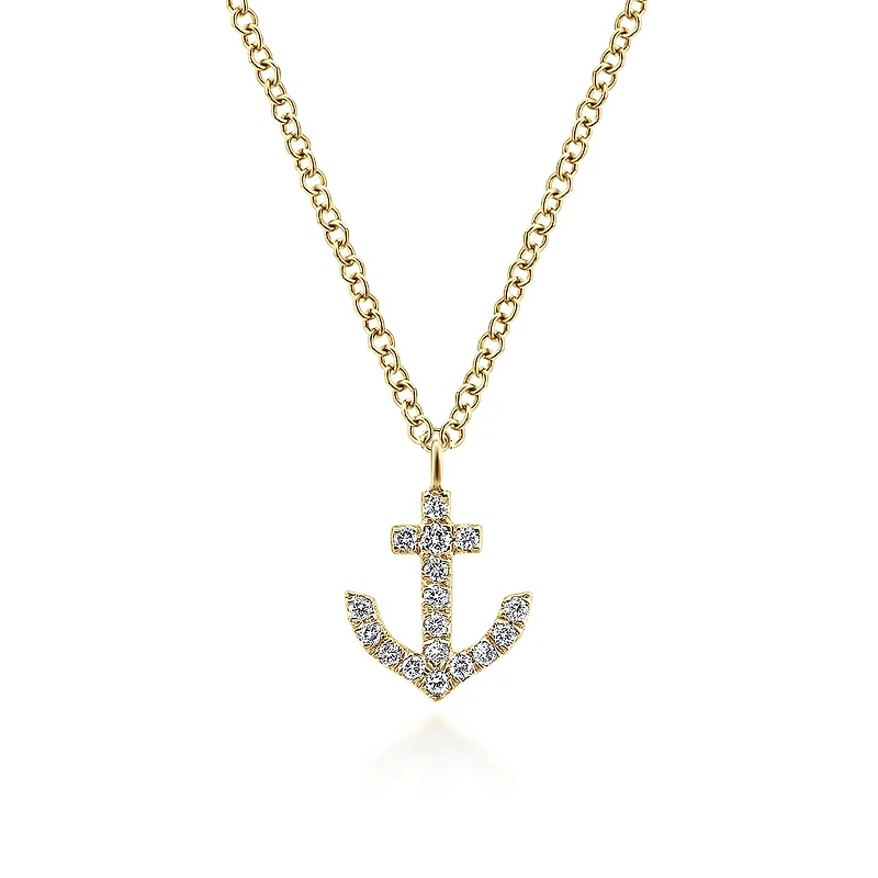Anchor Diamond Necklace