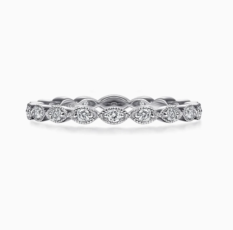 White Gold Marquise Shape Ring