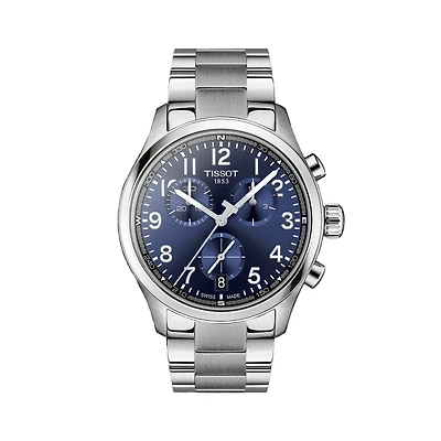 Chrono L 42mm Watch with Blue Dial