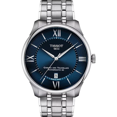 Chemin Des Tourelles Powermatic 80 Blue 42MM Watch