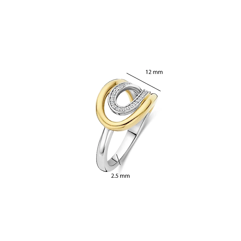Oval Icon Two Tone Ring