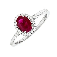 1.02ct Ruby Diamond Ring