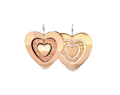 Multiple Hearts Dangle Earrings