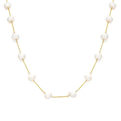 7MM Pearl Stations 18'' Necklace