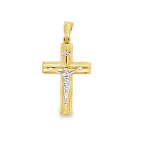 Crucifix Two Tone 30MM Pendant