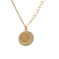 Pool Ball Pendant 14K