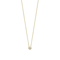 Solitaire Dot Golden Necklace