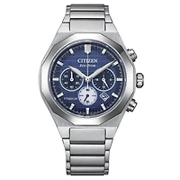 Zenshin Senkei Blue Dial Titanium 41mm Watch