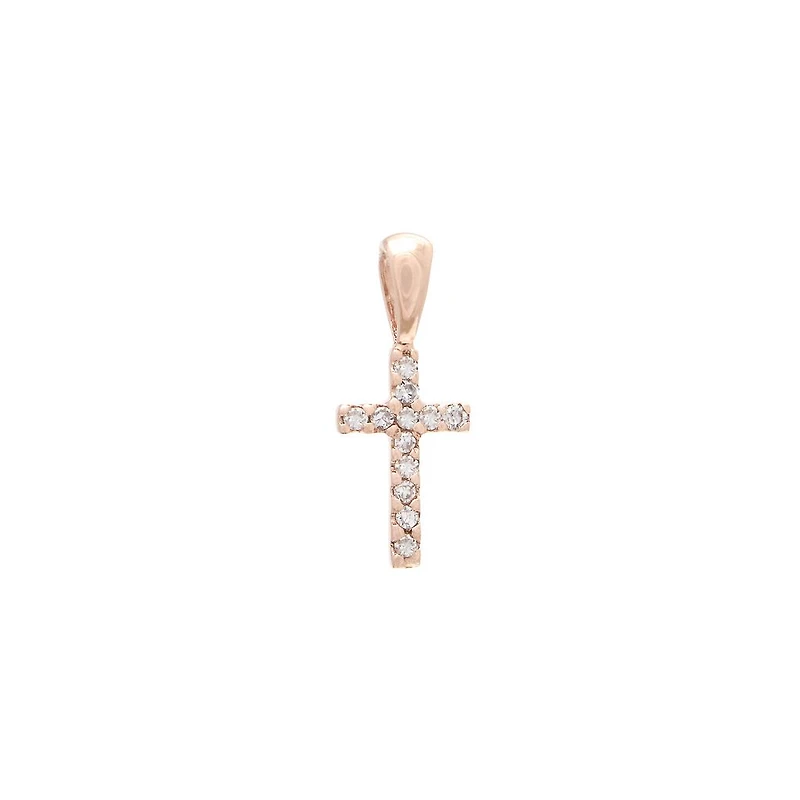 Diamond Cross 14MM Pendant