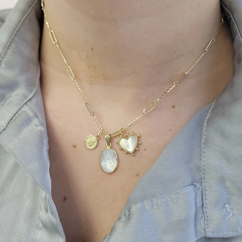 Milagrosa Oval Mother Pearl 14MM Pendant