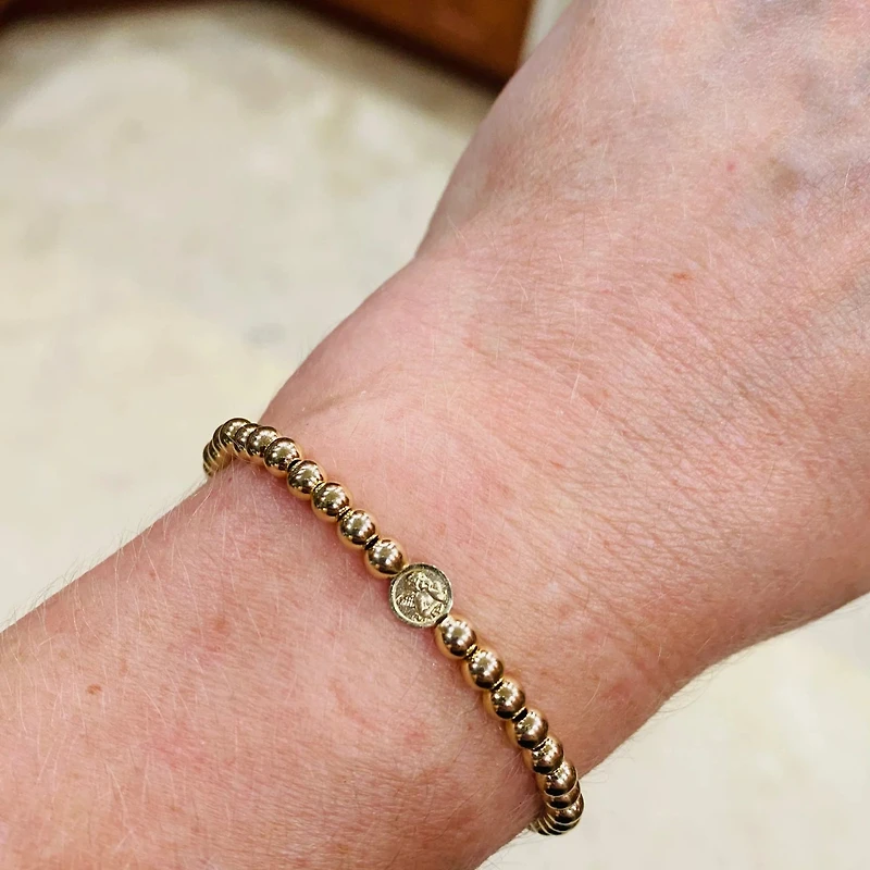 Angelito Gold Fill Bead Bracelet