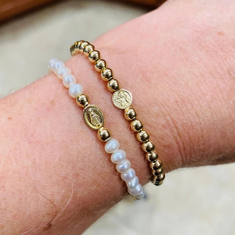 Angelito Gold Fill Bead Bracelet