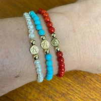 Angelito Coral Bead Bracelet