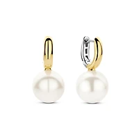 Two Tone Pearl Earrings
