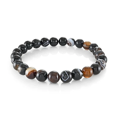 Black Onyx Eye 8MM Bead Bracelet