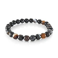 Black Onyx Eye 8MM Bead Bracelet