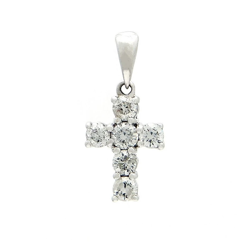 Cross Pendant with .48ct diamonds