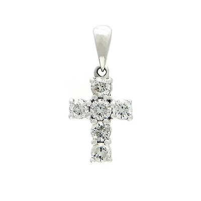 Cross Pendant with .48ct diamonds
