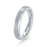 4MM Tungten Brushed/Polished Ring