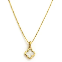 Mother Pearl Clover 6MM Necklace