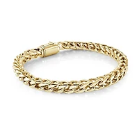 6MM Golden Franco Square Steel Bracelet