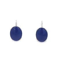 Oval Lapis Lazuli Earrings