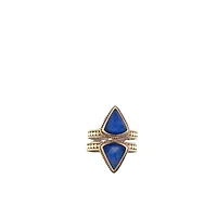 Blue Lapis Triangle Ring (Size 5)