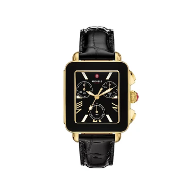 Deco Sport Chrono Black/Gold 36MM Watch