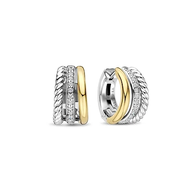 Armonia Triple Huggie Earrings