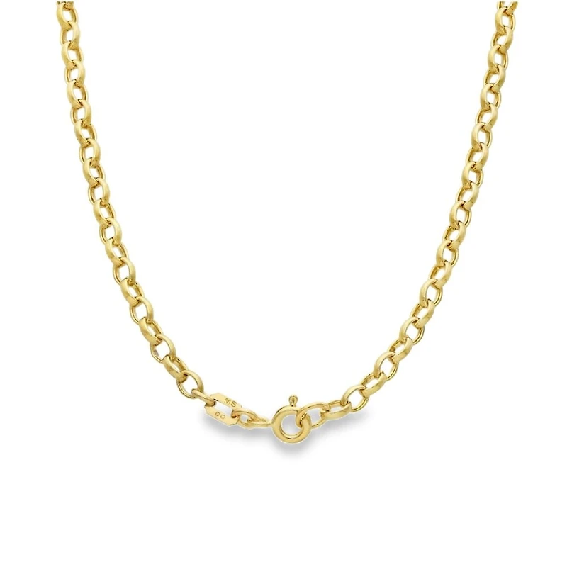 Oval 4MM Hollow Chain - 18 inches
