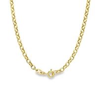 Oval 4MM Hollow Chain - 18 inches