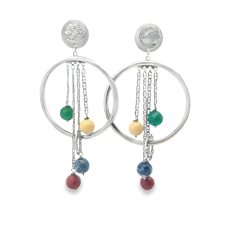 My Variations Earrings with Multicolor Spheres