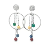 My Variations Earrings with Multicolor Spheres