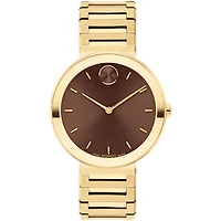 Bold Horizon Yellow/Brown 34MM Watch