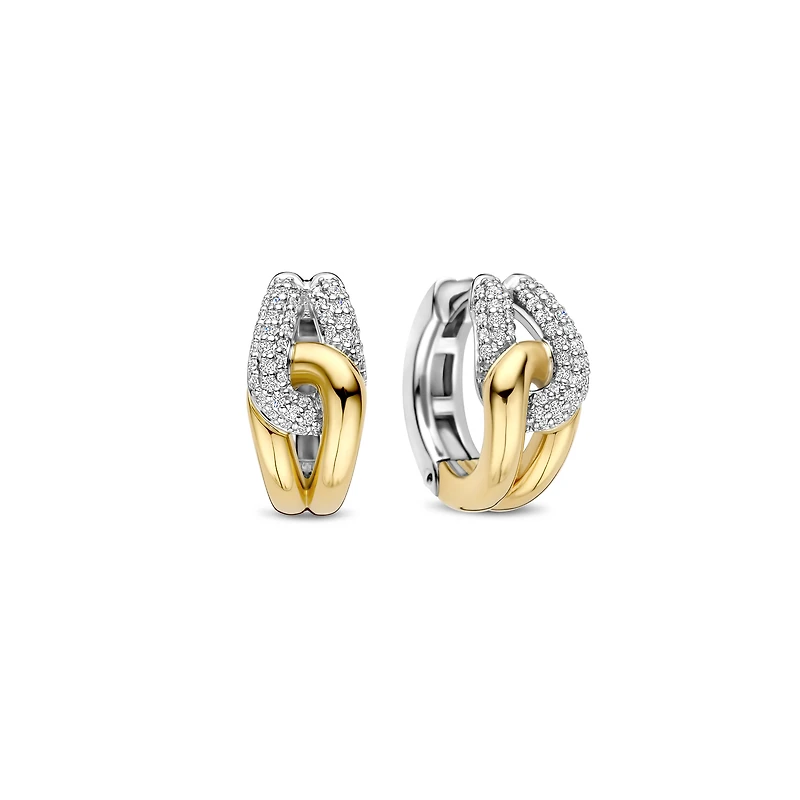 Bonds Two Tone Huggie Earrings