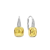 Cushion Yellow Earrings