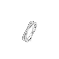 Crossover Silver Shine Ring