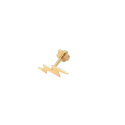 Lightning Bolt Cartilage Single Earring