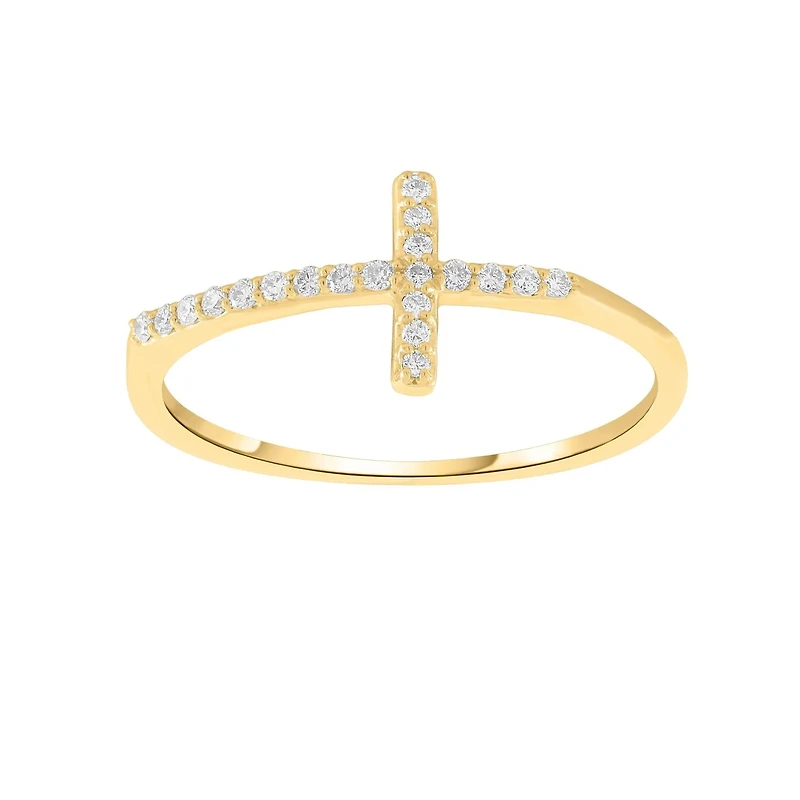 Diamond Cross Ring