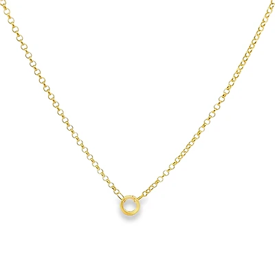 3MM Rolo Chain with Charm Carrier