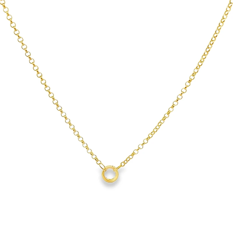 3MM Rolo Chain with Charm Carrier