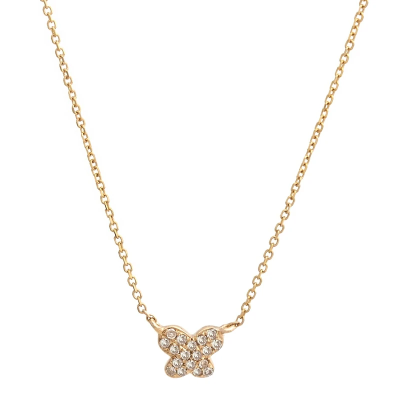 Petit Butterfly Diamond Necklace