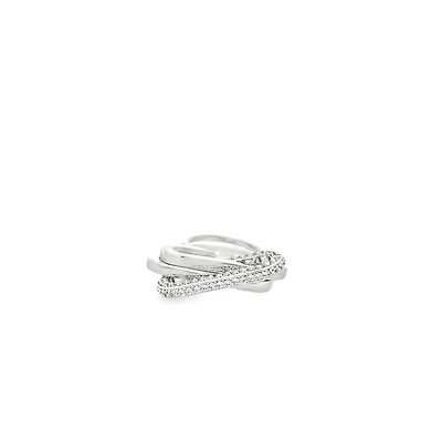 Stockholm Double Ring with Crystals