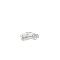 Stockholm Double Ring with Crystals