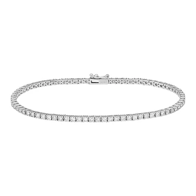 2.07CT Round Cut Diamonds Tennis Bracelet