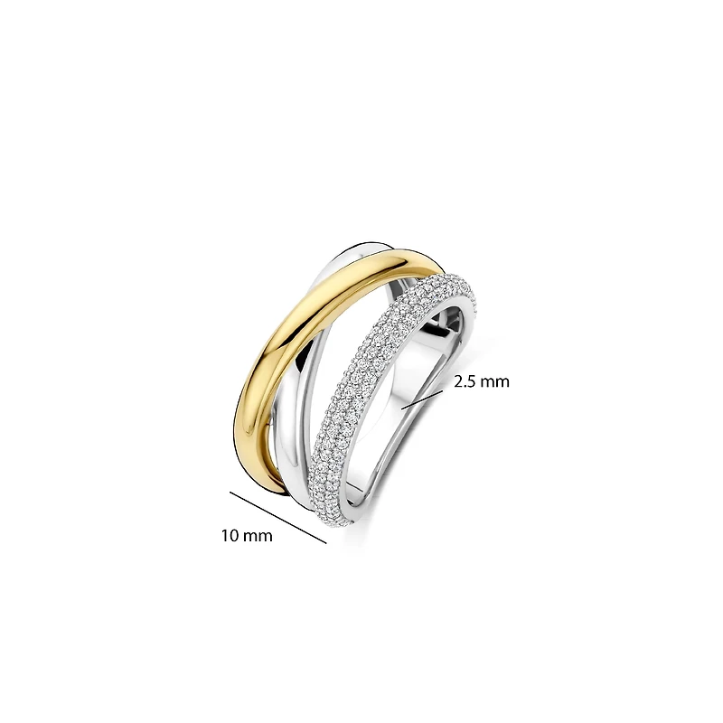 Crossover Trilogy Two Tone Ring