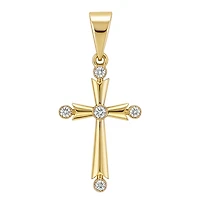 Five Stone Cross Pendant