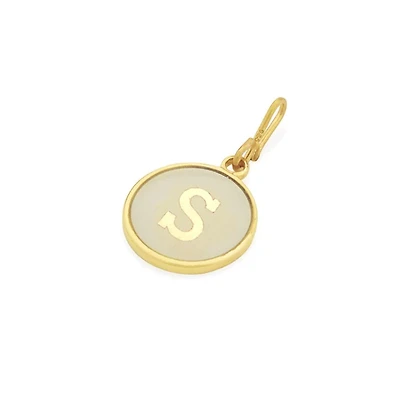 Initial S Golden Charm